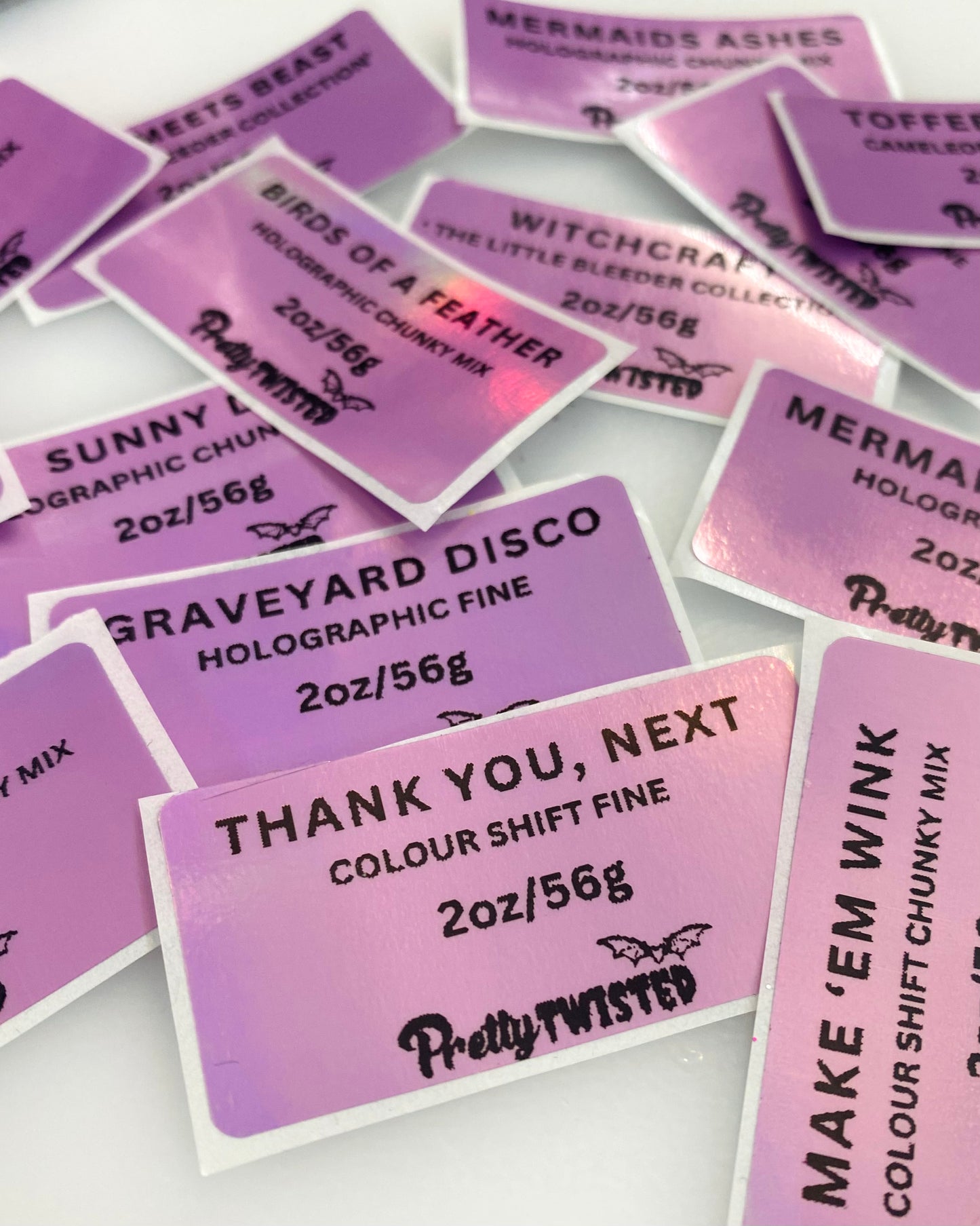 GLITTER LABELS