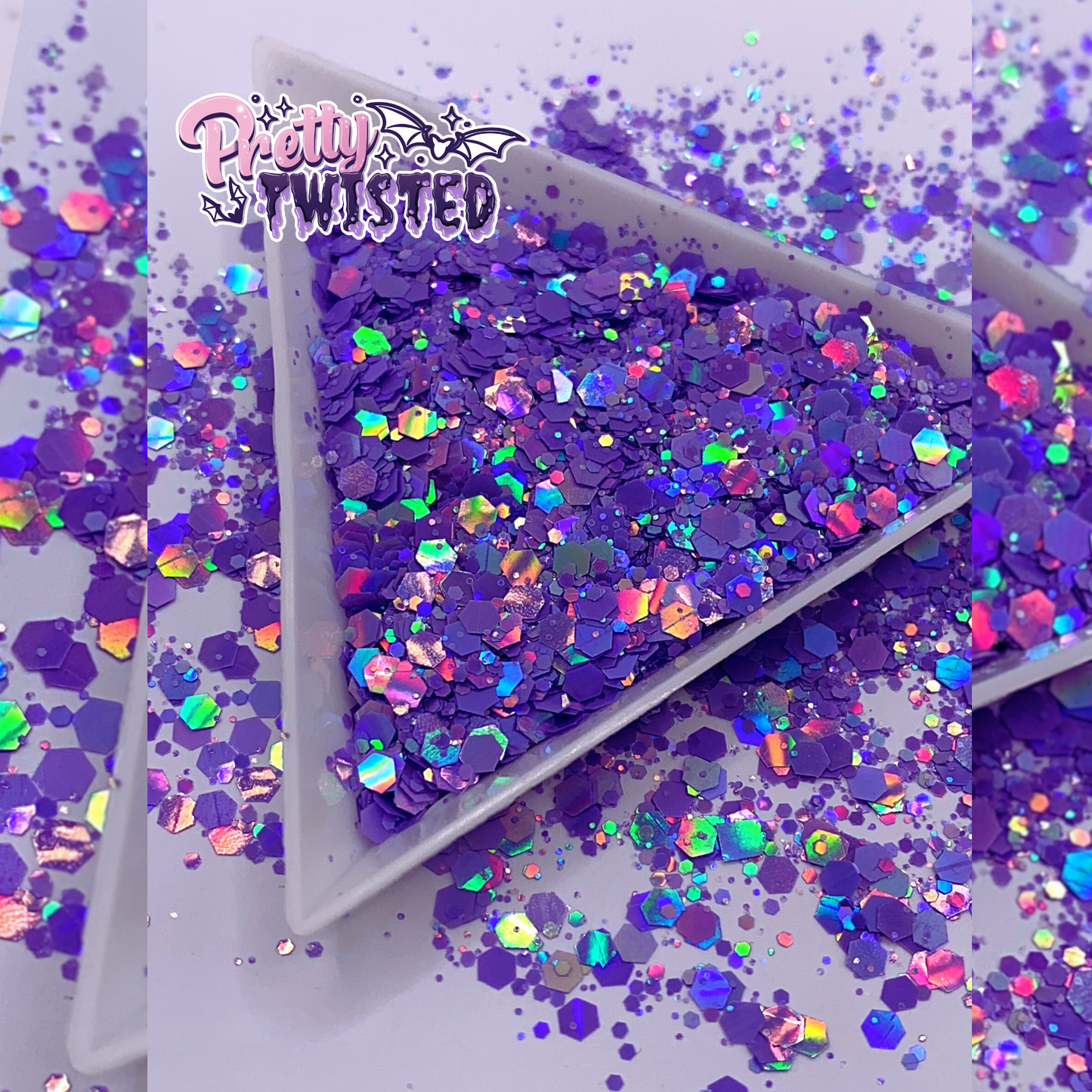 ‘MONEY TALKS’ | MACAROON HOLOGRAPHIC | CHUNKY MIX