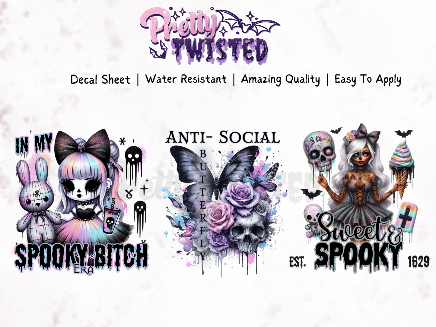 UV DTF | SWEET & SPOOKY Decal Sheet