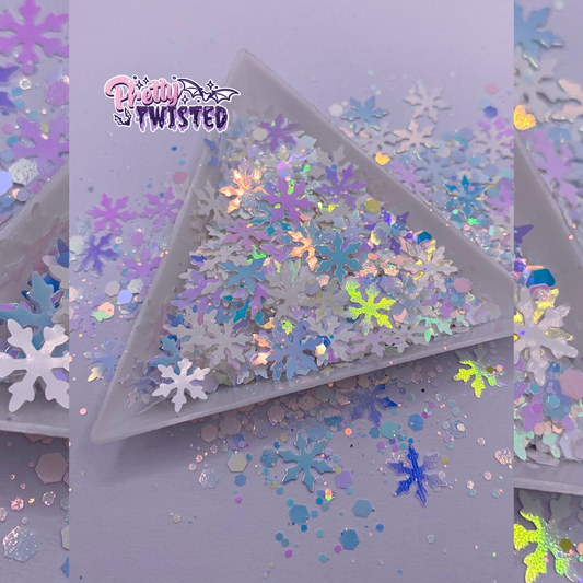‘SNOWFLAKES’ | HOLOGRAPHIC GLITTER SHAPES