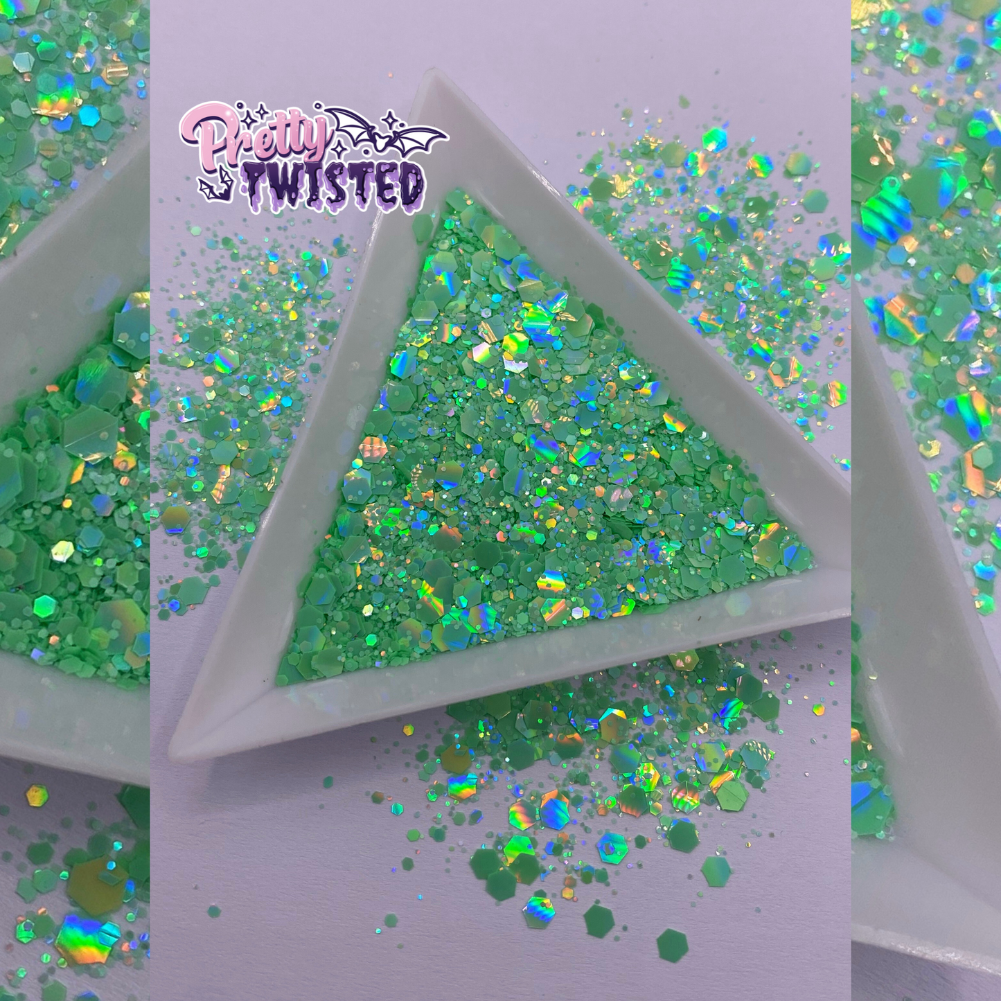 ‘APPLE & PEARS’ | MACAROON HOLOGRAPHIC | CHUNKY MIX