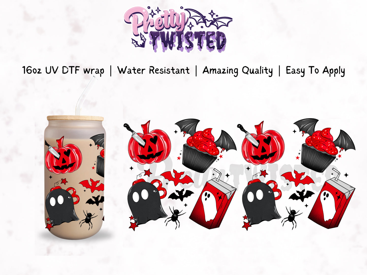 UV DTF | SWEET HALLOWEEN 16oz Libbey Wrap