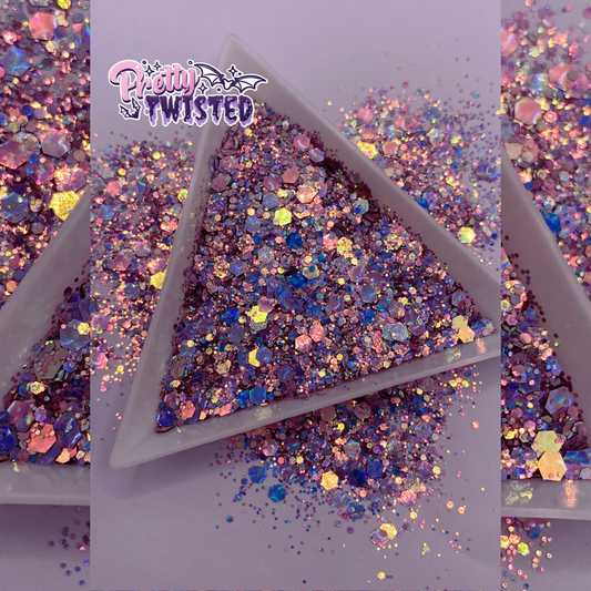 ‘ROSE WATER’ | 3D CHAMELEON/HOLOGRAPHIC CHUNKY MIX