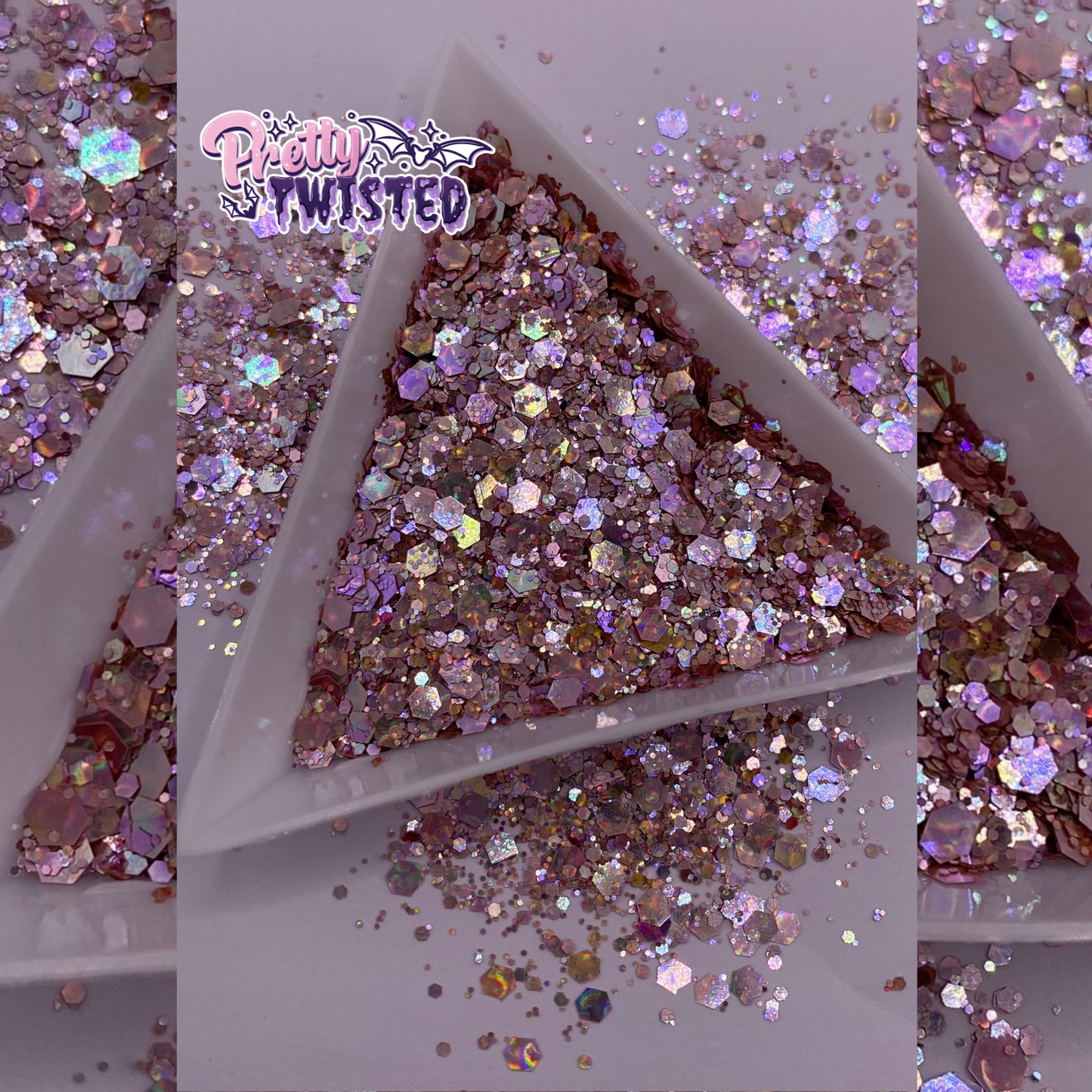 ‘BLUSHED OPAL’ | 3D CHAMELEON/HOLOGRAPHIC CHUNKY MIX