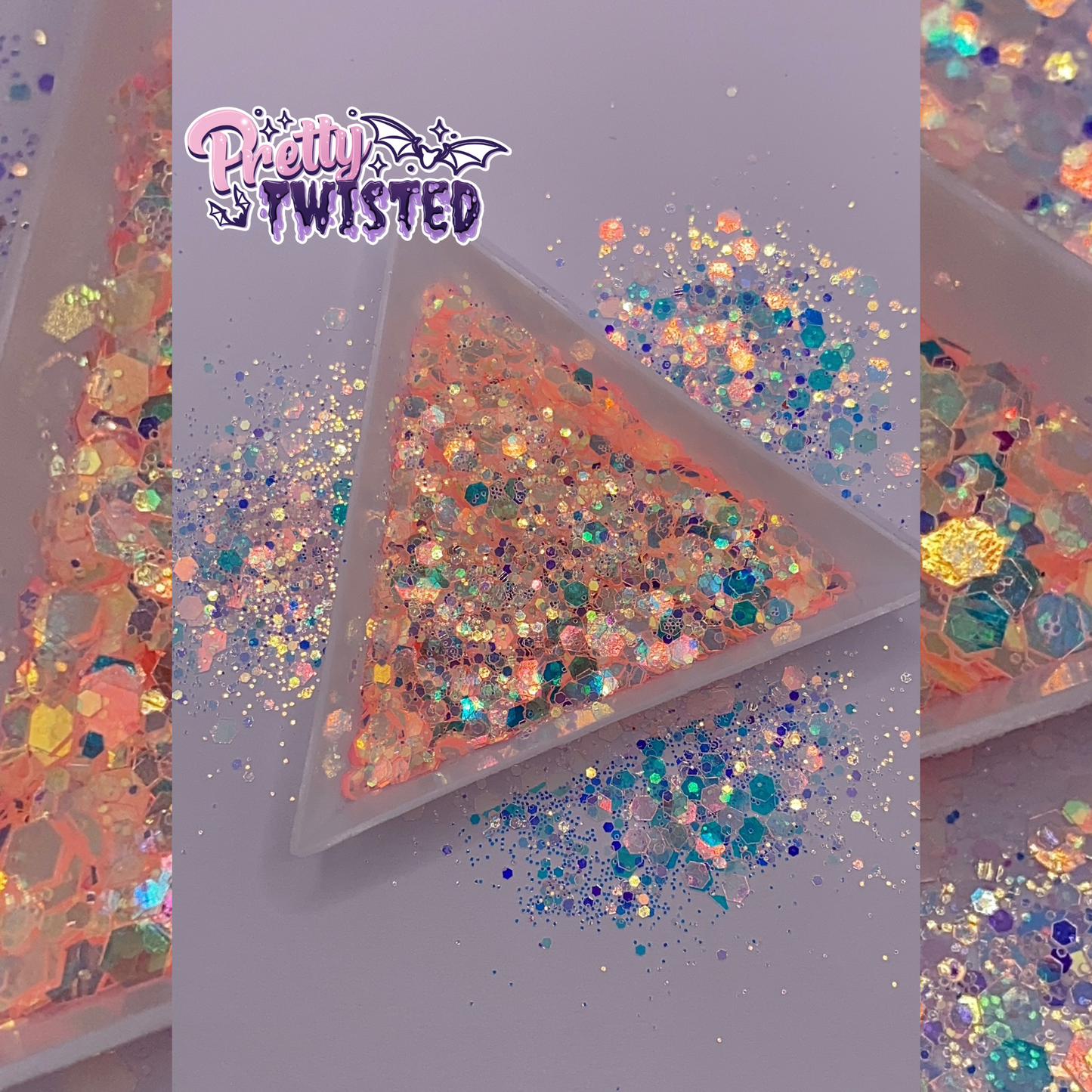 ‘FEELING PEACHY’ | DIAMOND GLITTER CHUNKY MIX