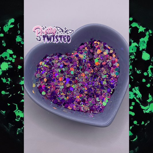 ‘CATCH ME GLOWING’ | GLOW IN THE DARK CHUNKY GLITTER 2oz/56g