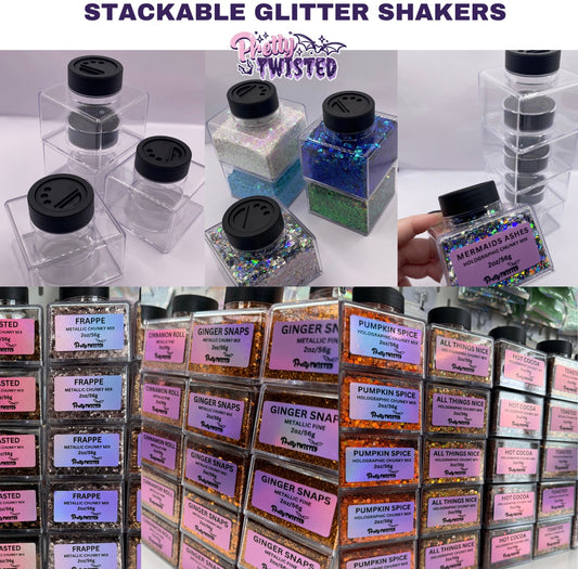 2oz/56g - STACKABLE GLITTER SHAKERS