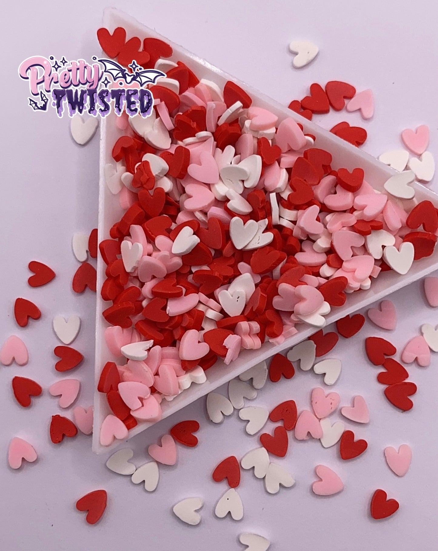 Mixed Hearts | Polymer Clay Slices