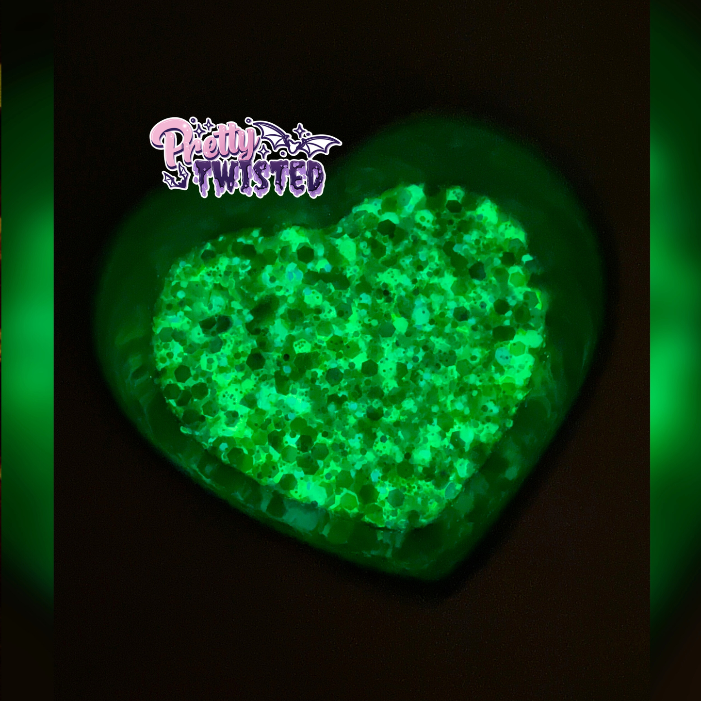 ‘TOO LIT TO QUIT’ | GLOW IN THE DARK CHUNKY GLITTER