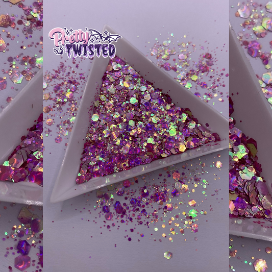 ‘SUGAR RUSH’ | 3D CHAMELEON/HOLOGRAPHIC CHUNKY MIX