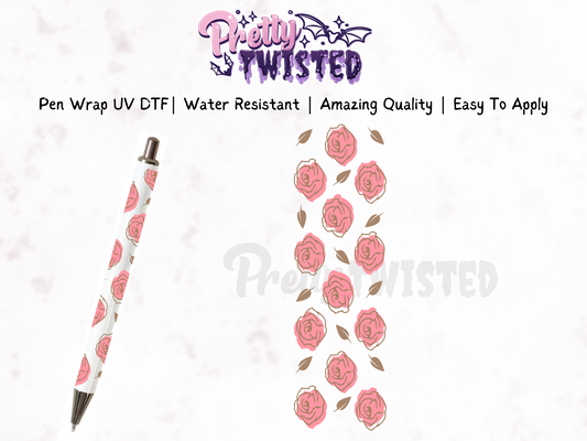 PEN WRAP - ROSE | UV DTF