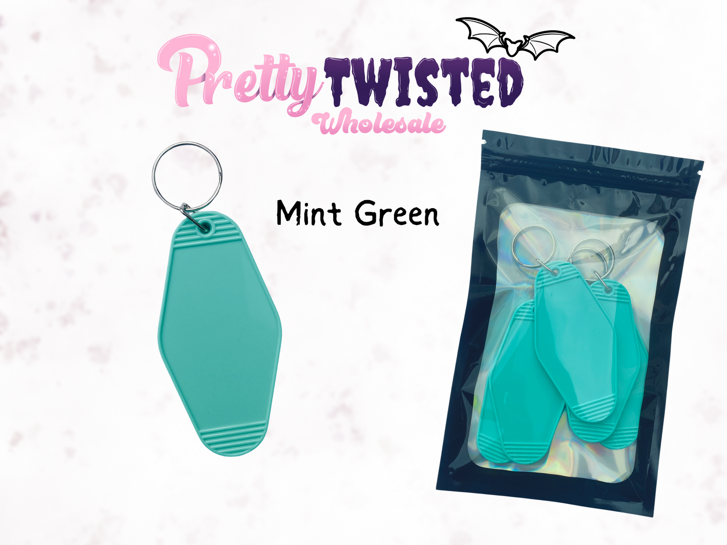 BLANK MOTEL KEYRING | MINT GREEN