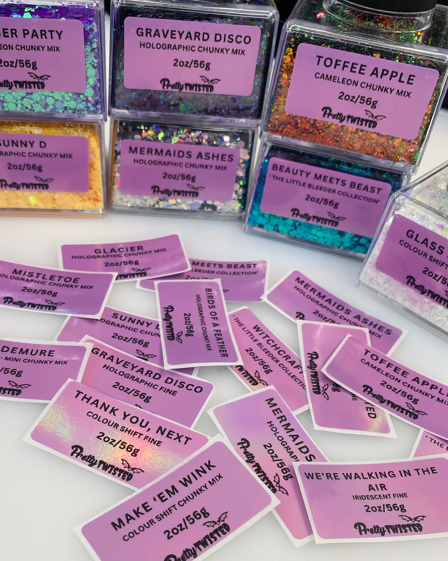 GLITTER LABELS
