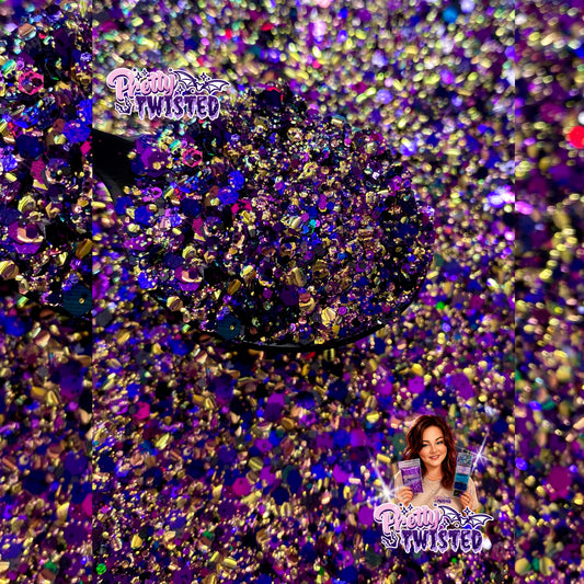 ‘BLACKCURRANT LIQUORICE | CUSTOM GLITTER MIX - 2oz/56g