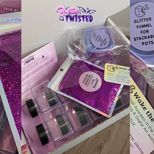 WAFFLE #5 - x10 stackers| x1 Glitter funnel | x1 Glitter - WORTH £24.49