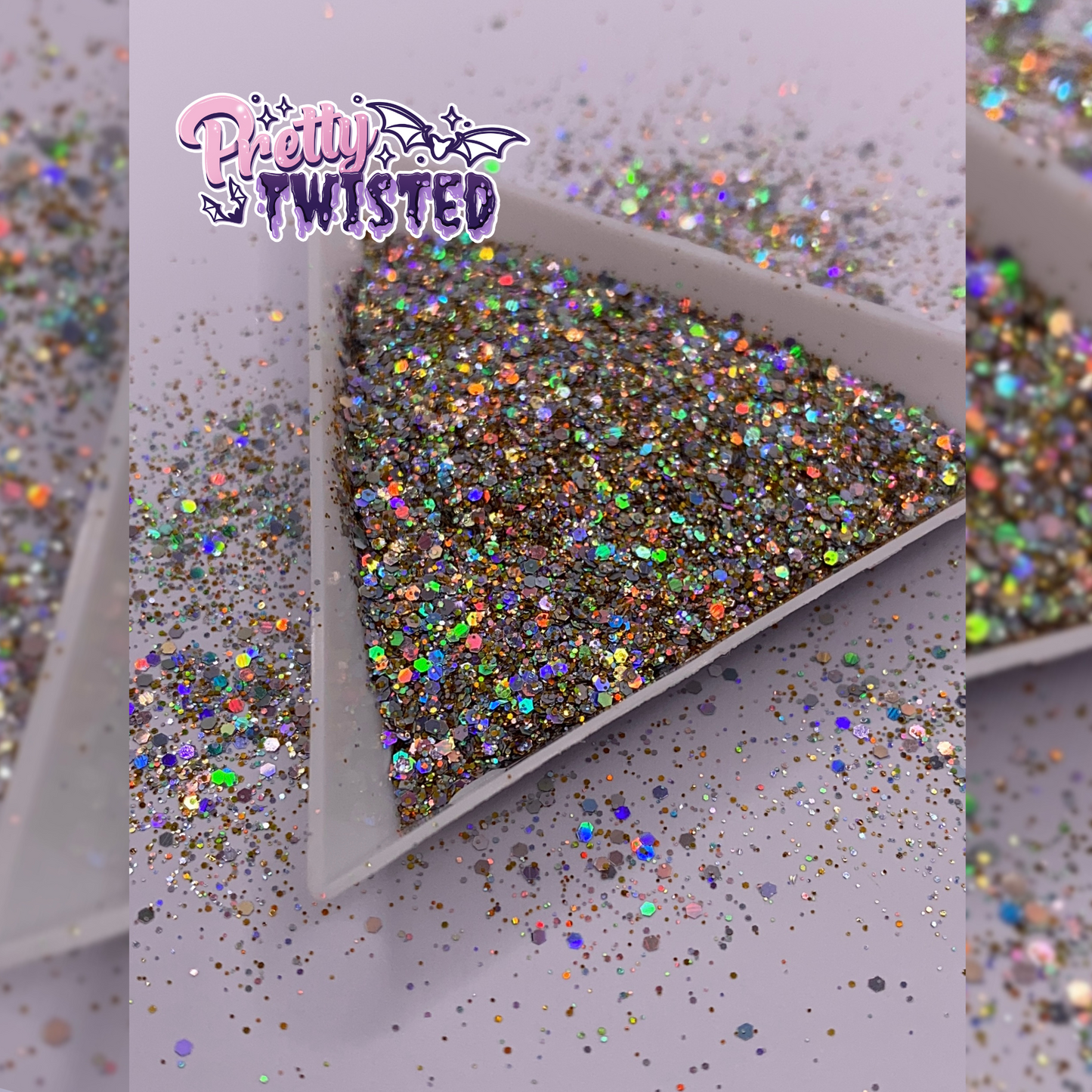 ‘VERY DEMURE’ | HOLOGRAPHIC MINI CHUNKY/FINE MIX