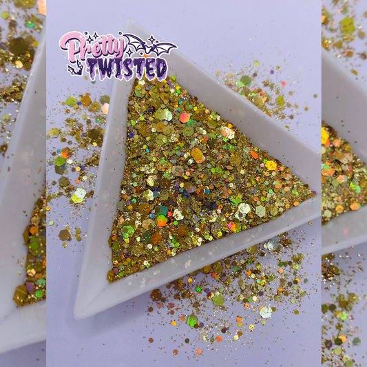 ‘GOLDEN TOUCH’ | HOLOGRAPHIC CHUNKY MIX