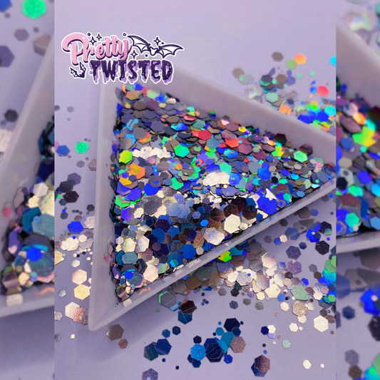 ‘MERMAIDS ASHES’ | HOLOGRAPHIC CHUNKY MIX