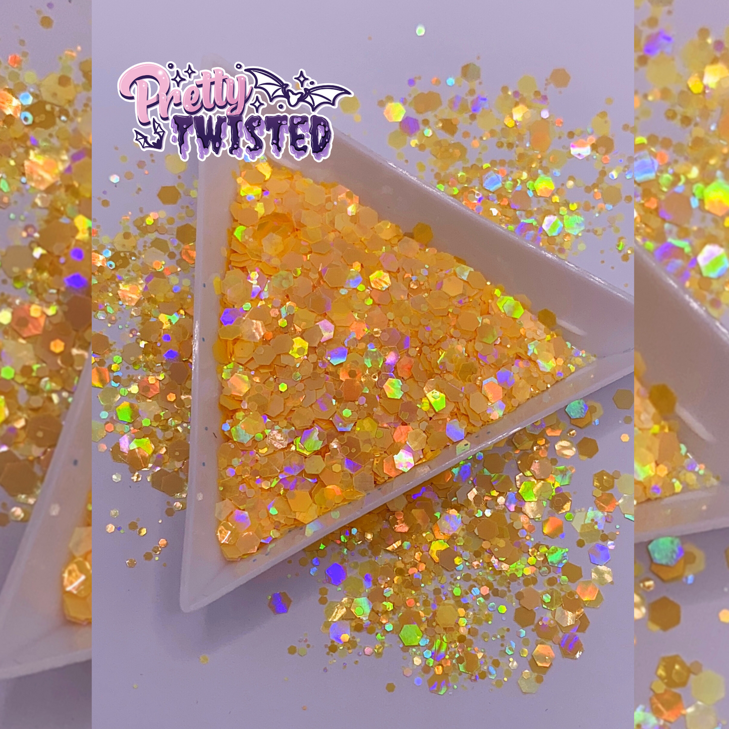 ‘SUNNY D’ | MACAROON HOLOGRAPHIC | CHUNKY MIX