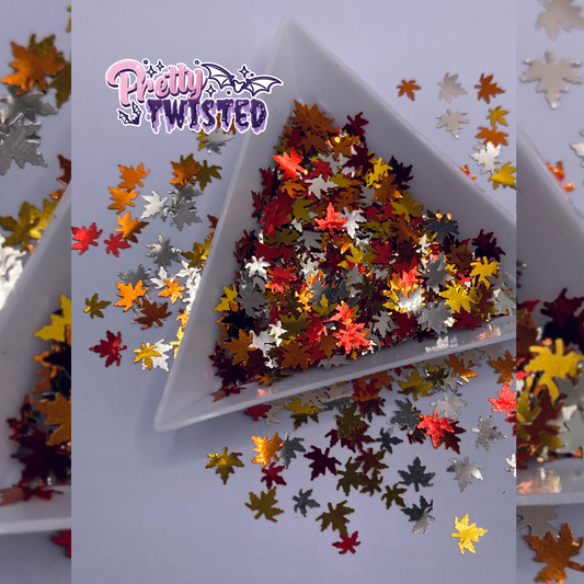 'AUTUMN LEAVES’ | GLITTER SHAPES