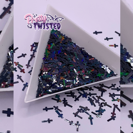 'CROSSES’ | HOLOGRAPHIC GLITTER SHAPES