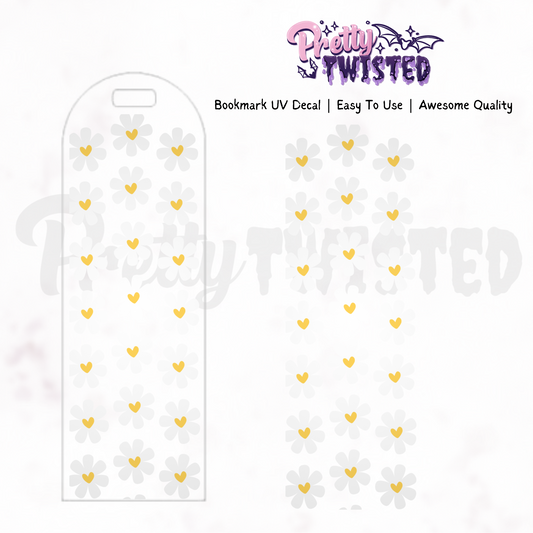 Bookmark UV Decal | DAISY HEARTS