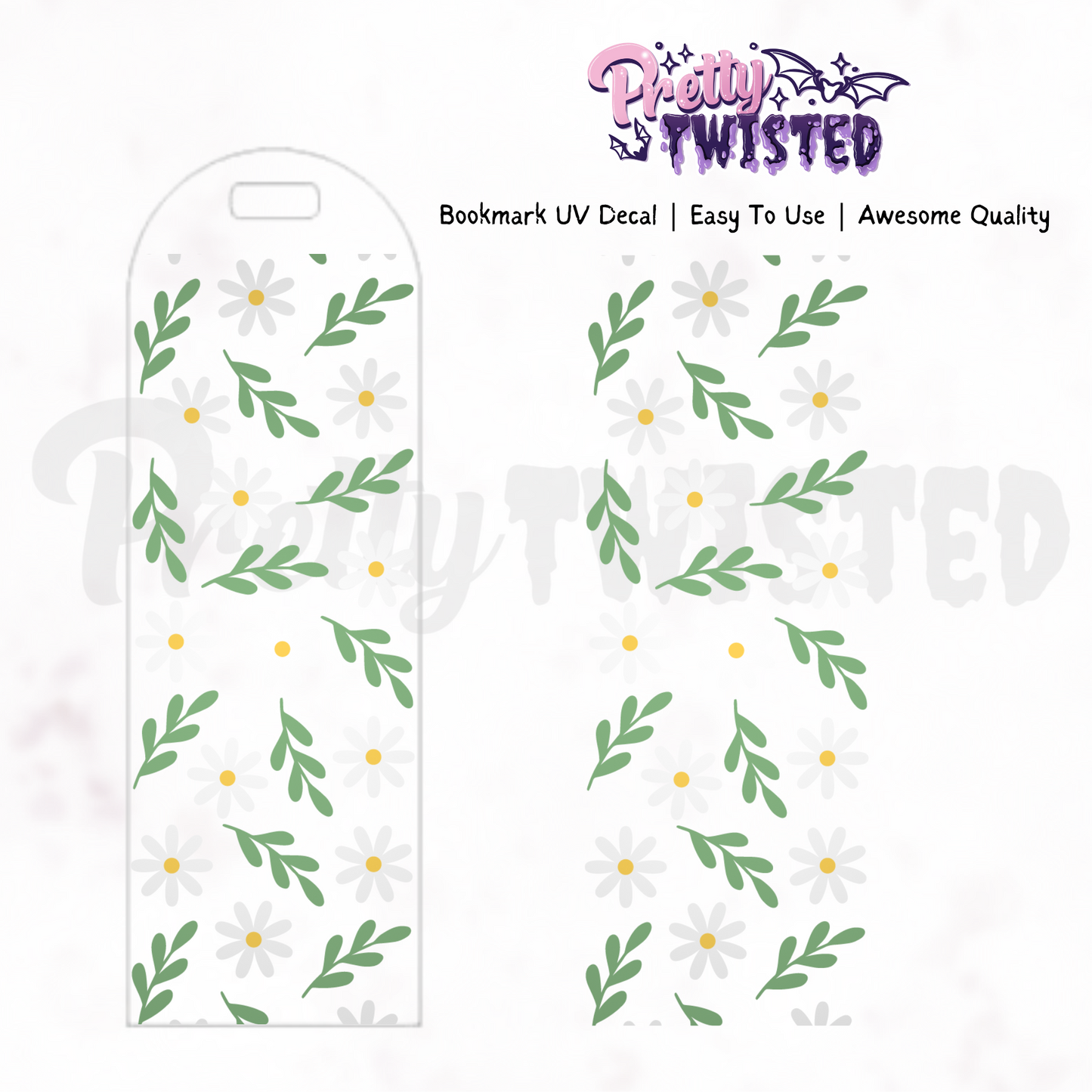 Bookmark UV Decal | FLORAL DAISY