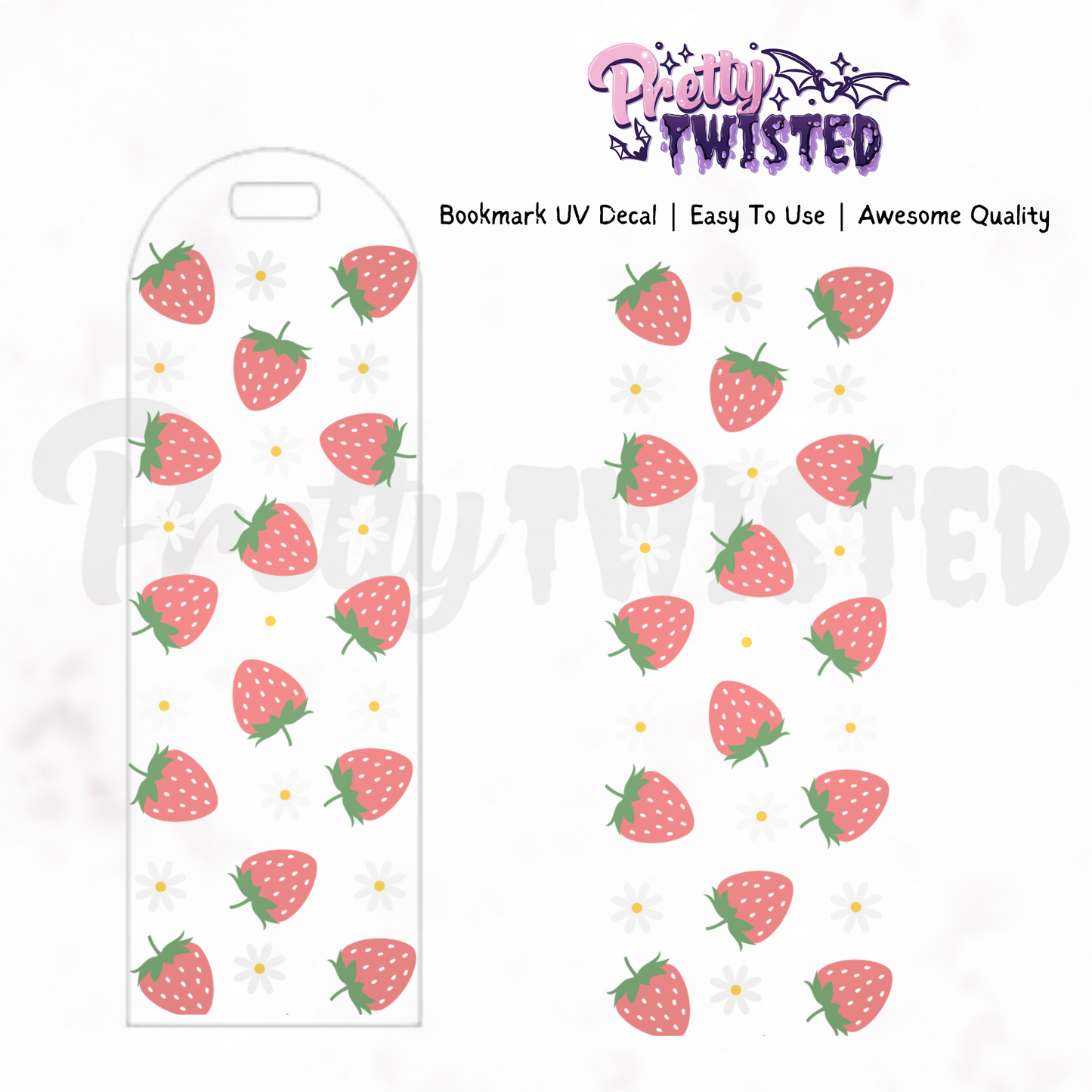 Bookmark UV Decal | STRAWBERRY