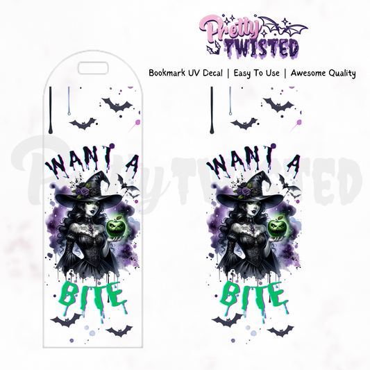 Bookmark UV Decal | WANT A BITE