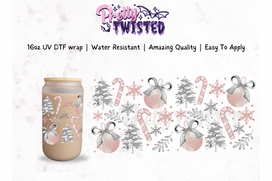 UV DTF | FROSTY CHRISTMAS 16oz Libbey Wrap