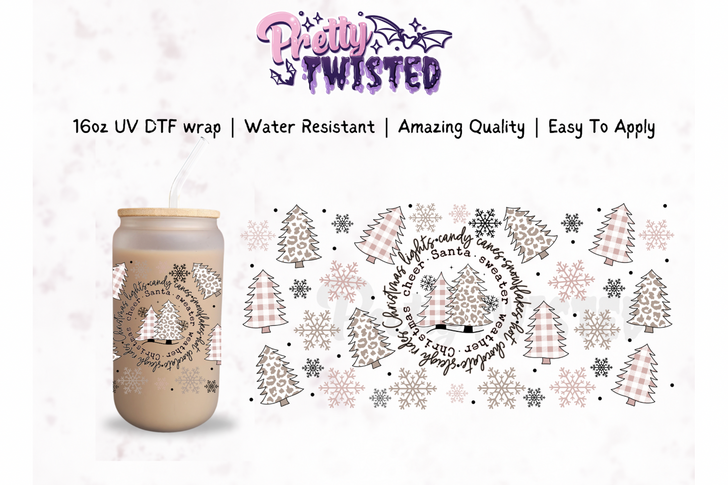 UV DTF |SWEATER WEATHER 16oz Libbey Wrap