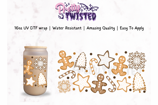 UV DTF | CHRISTMAS COOKIE 16oz Libbey Wrap