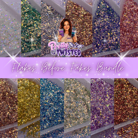 FLAKES BEFORE FAKES BUNDLE | x12 FULL 2oz/56g REFILL PACKS - Glitter Flakes