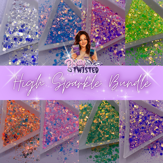 HIGH SPARKLE BUNDLE | x8 FULL 2oz/56g REFILL PACKS | Chunky