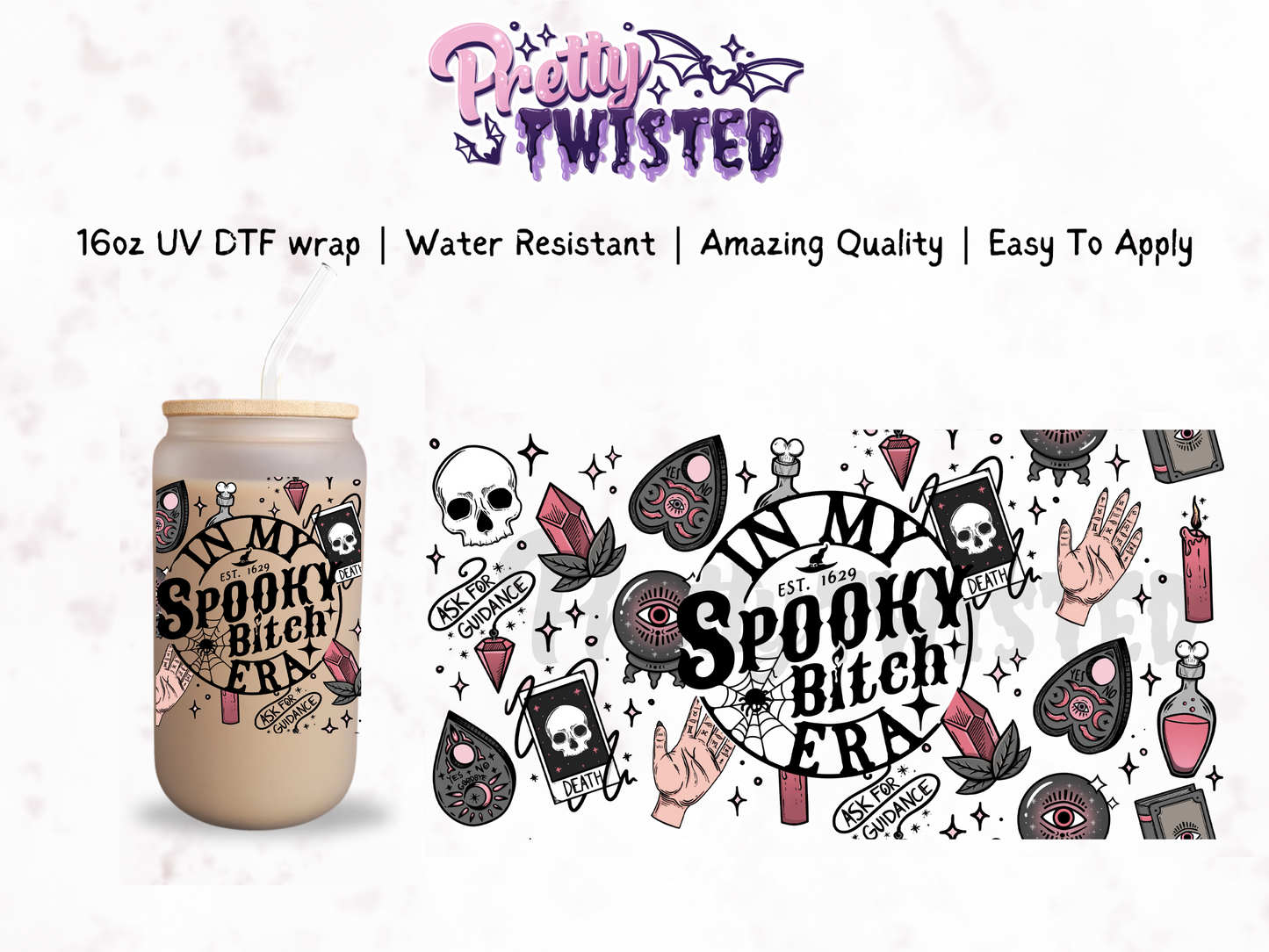 UV DTF | IN MY SPOOKY B!TCH ERA 16oz Libbey Wrap