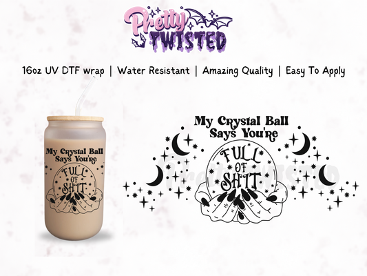 UV DTF | CRYSTAL BALL 16oz Libbey Wrap