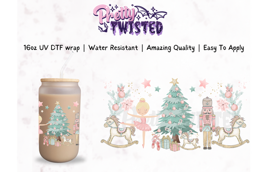 UV DTF | CHRISTMAS GIRLY 16oz Libbey Wrap