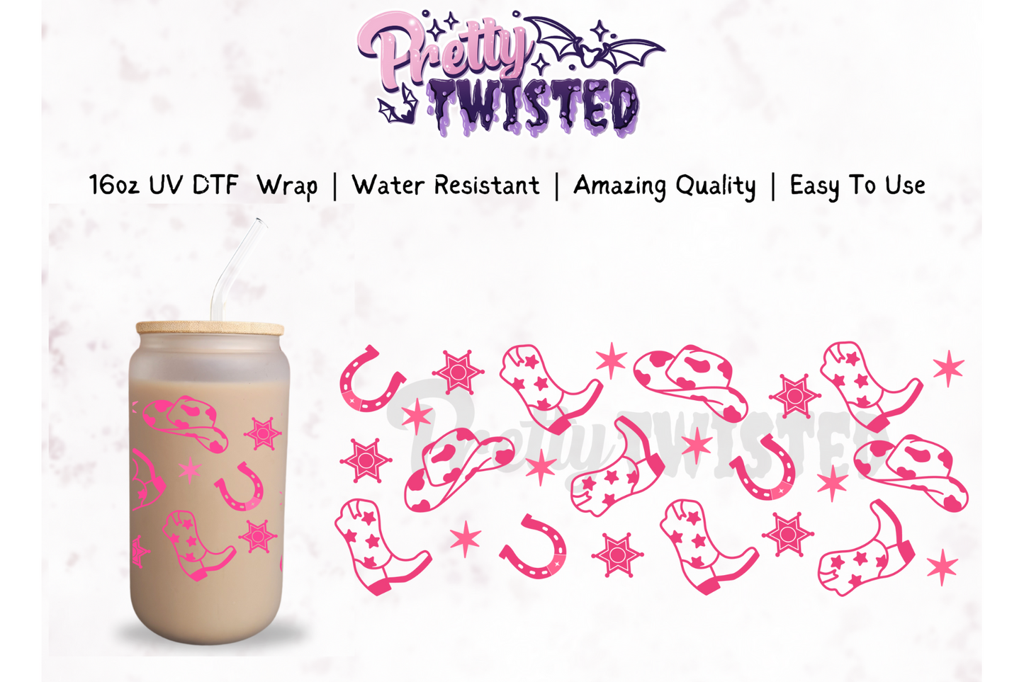 UV DTF | Howdy 16oz Libbey Wrap