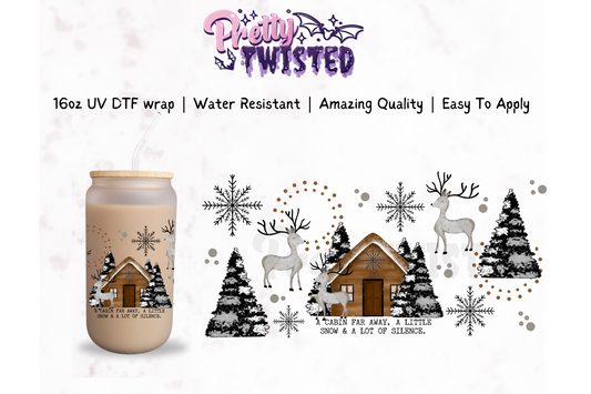 UV DTF | CHRISTMAS CABIN 16oz Libbey Wrap