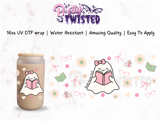 UV DTF | SPOOKY READER 16oz LIbbey Wrap