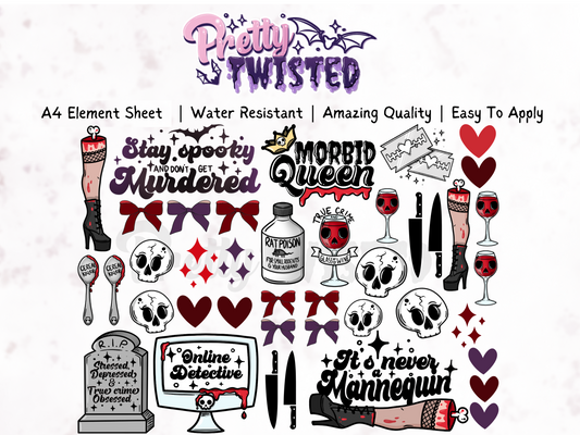 ONLINE DETECTIVE | UV DTF ELEMENT SHEET